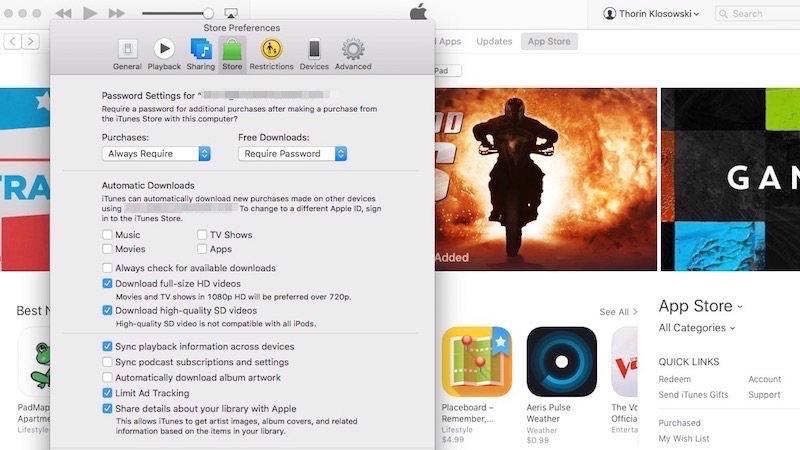 Turn off unnecessary mac apps for iphone